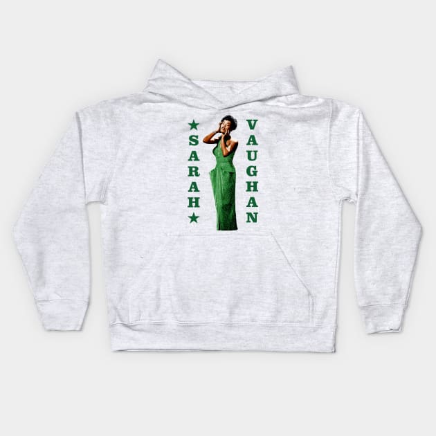 Sarah Vaughan Kids Hoodie by PLAYDIGITAL2020